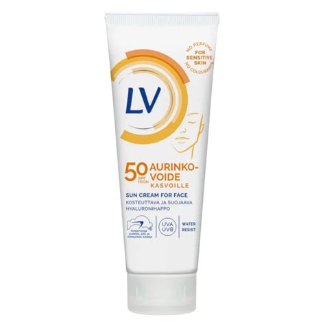 LV 50ml SPF50 Aurinkovoide kasvoille .